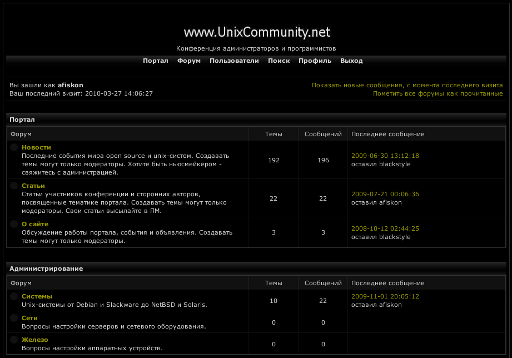 Сайт www.unixcommunity.net
