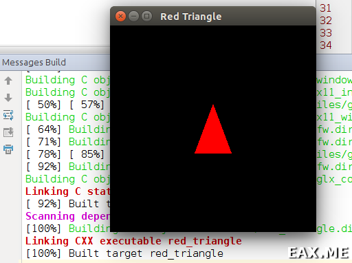 Рисуем красный треугольник на OpenGL