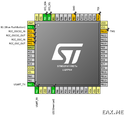 Настройка I2C в STM32CubeMX