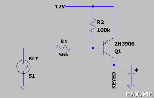 Keying схема простого CW передатчика