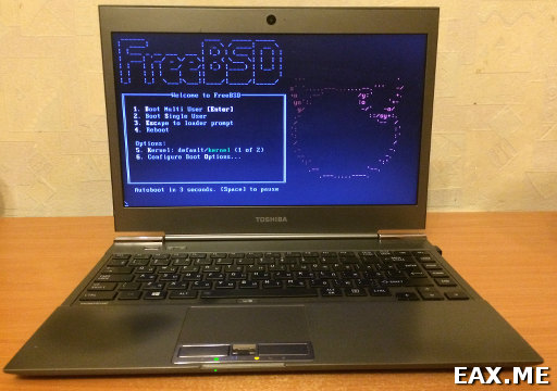 FreeBSD на ноутбуке Toshiba Portege Z930-DKS
