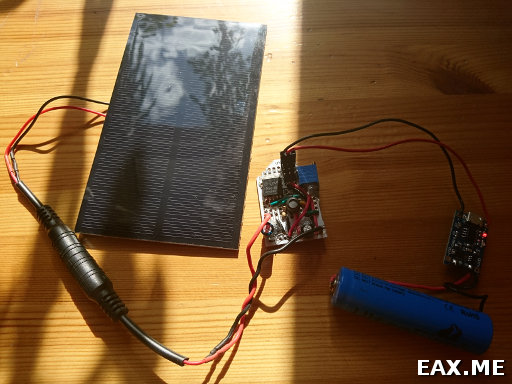 Прототип DIY повербанка c LiIon аккумулятором и солнечной панелью
