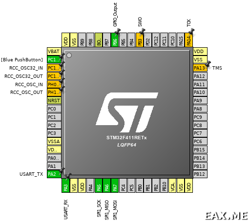 Настройка SPI в STM32CubeMX