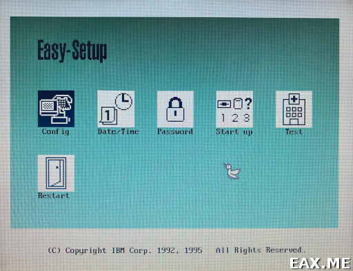 BIOS в ноутбуке IBM ThinkPad 345C