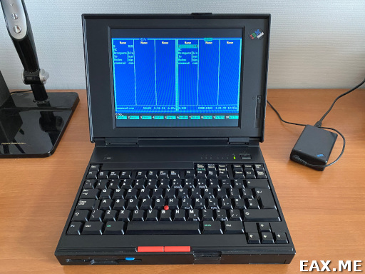 Ноутбук 90-х годов IBM ThinkPad 345C