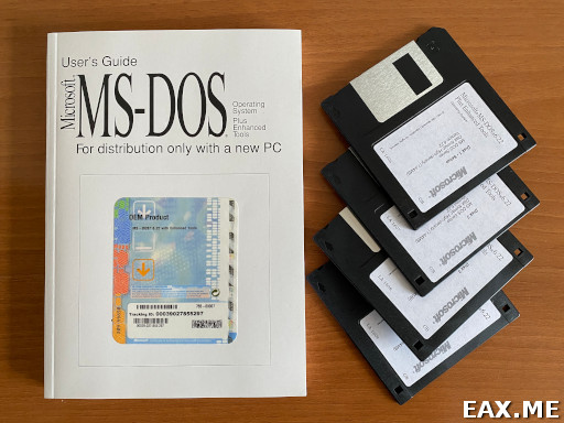 Лицензионные дискеты MS-DOS 6.22 с мануалом