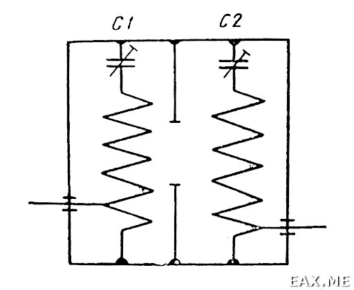Схема фильтра на спиральных резонаторах