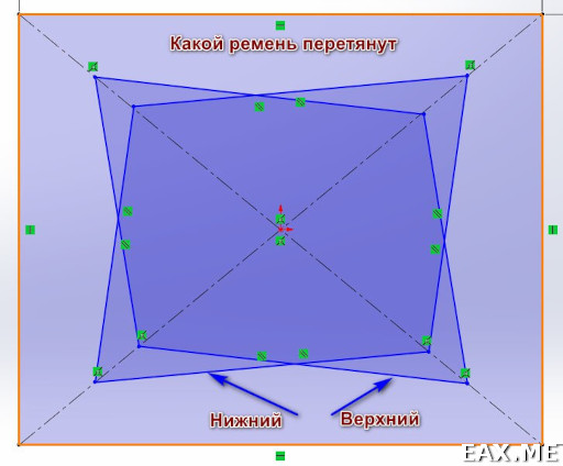 Натяжение ремней в 3D-принтера с кинематикой CoreXY