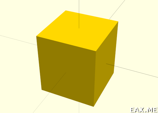 Моделирование в OpenSCAD, шаг 1 из 5