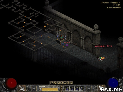 Труп главного героя в Diablo II