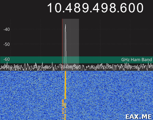 Сигнал маяка от спутника QO-100