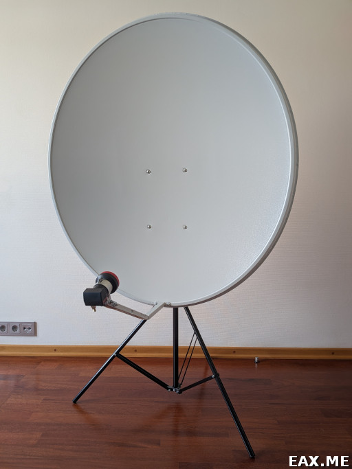 Параболическая антенна для приема спутника QO-100