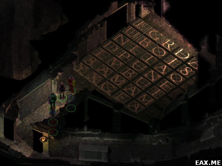 Пример одной из головоломок в Baldur's Gate II (ответ: Amaunator)