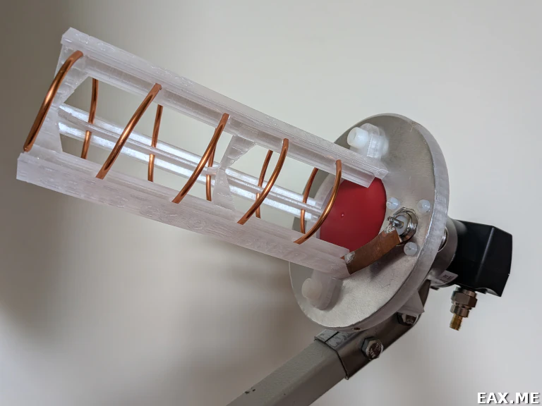 Спиральная антенна на 2.4 ГГц для спутника QO-100