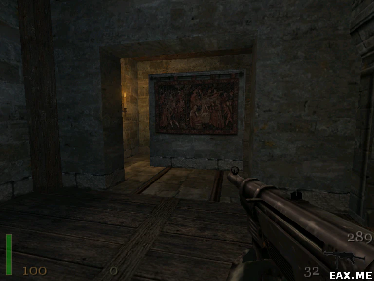 Пример секретной комнаты в Return to Castle Wolfenstein