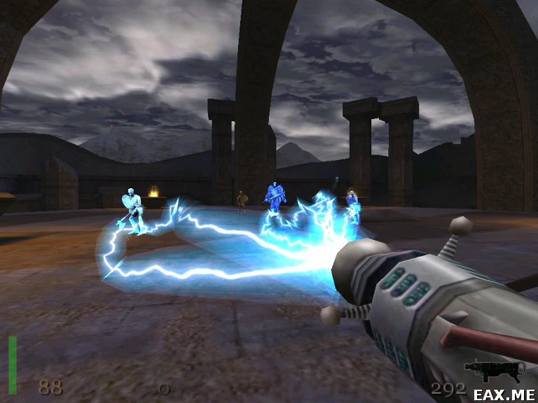 Использование Тесла-пушки в игре RtCW