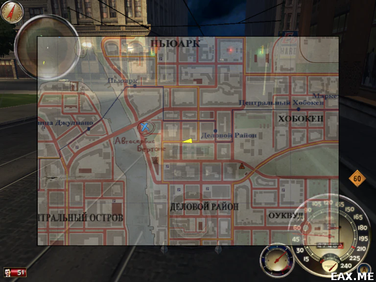 Карта города в игре Мафия