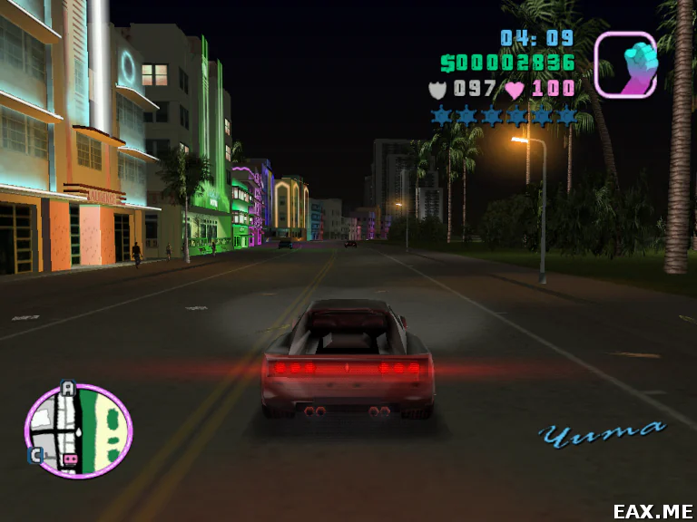 Типичные вайбы игры Grand Theft Auto: Vice City